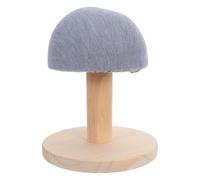 LOORGVEL Bra Ironing Board: Small Wooden Pressing Form - Lingerie Ironing Surface -Tabletop Stool for Delicate Fabrics Curved Garments Shirts Slvees Grey