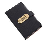 LOORGVEL Budget Saving Binder with Password Lock, Crocodile Pattern PU Cover Money Organizer for Monthly Savings Challenges and Holiday Budgeting, Locking Financial Planner with Pages