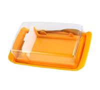 LOORGVEL Butter Storage Box with Lid for Home Bakery Airtight Yellow Butter Crisper Container Fresh Keeping Food Storage Box Convenient Kitchen Tableware