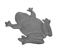LOORGVEL Cast Iron Frog Stepping Stone Weatherproof Decorative Garden Stone for Patio Walkway Landscaping Backyard Pathway Accent