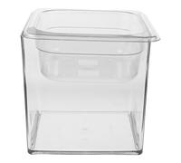 LOORGVEL Cat Waterer Fish Bowl Aquarium for Home Desktop - Plastic Fish Tank with Bubble Lamp - Goldfish and Turtle Breeding Box for Living Room Pet Supplies