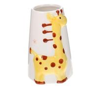 LOORGVEL Ceramic Small Pet Kettle Holder Stable Water Bottle Rack for Hamsters Chinchillas Rabbits Non Toxic Lovely Waterer Stand with Secure Base Easy to Install for Daily Pet Hydration