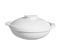 LOORGVEL Ceramic Stew Pot High Temperature Resistant Stockpot with Lid Double Handle Kitchen Cookware for Braising Soup Chicken Porridge Household Cooking Pot