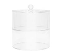 LOORGVEL Clear Stackable Acrylic Jewelry Organizer Box with Lid Transparent Watch Belt Holder and Hair Tie Storage Case for Dresser Display and Space-saving Storage