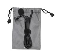 LOORGVEL Clip on Usbc Microphone High-definition Noise Reduction Versatile Black Metal Lavalier Mic with Nylon Cable and Pvc Accessories for Video Recording and Hosting