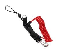 LOORGVEL Coiled Spring Diving Camera Lanyard with Quick Release Buckle Retractable Lost Strap for Underwater DSLR Secure Heavy Duty Clip for Scuba Snorkeling and Dive Tools