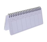 LOORGVEL Compact Weekly Planner Notepad Portable Academic Binder Organizer for Students and Home Use Tearable Spiral Bound Book for Efficient Scheduling and Daily To Do List Management