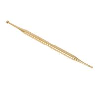 LOORGVEL Copper Dual Head Ear Acupressure Pen Ergonomic Massage Tool for Body Point Relief Portable Acupuncture Probe for Ear and Tension Headache Therapy