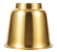 LOORGVEL Copper-Plated Iron Bell-Shaped Pendant Light Shade Decorative Metal Lampshade Cover for Floor Table Ceiling Lamps DIY Creative Home Hotel Restaurant Accent