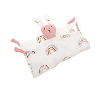 LOORGVEL Cotton Muslin Security Blanket Soft Comforter for Newborn Boys and Girls Crinkled Texture Soothing Blanket for Sensory Development and Sleep Companion