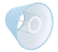 LOORGVEL Creative Blue Polka Dot Cloth Lampshade Light Cover for Table Floor and Bedside Lamps Lightweight and Easy to Install Home Decor Shade with Frame