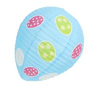 LOORGVEL Creative Easter Paper Lantern Egg-shaped Decorative Hanging Lantern Portable Compact Paper and Iron Material Lovely Design for Easter Party and Shopping Mall Shop Scene Layout