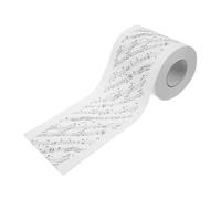 LOORGVEL Creative Music Notes Toilet Paper Roll Piano Themed Printed Tissue for Bathroom Decoration Novelty Musical Pattern Toilet Tissue for Music Lovers and Musicians Whimsical Xmas