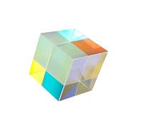 LOORGVEL Creative Optical Glass Cube Prism for Home Teaching Tools and Light Refraction Experiments Enhance Curiosity and Discover Natural Light Phenomena