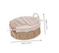 LOORGVEL Creative Woven Flower Basket for Outdoor Picnic and Desktop Storage Handheld Garden Style Container for Fresh and Dried Flowers for Wedding Party and Home Decoration