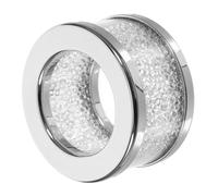 LOORGVEL Crystal Diamond Napkin Rings Decorative Table Buckles Silver Circular Holders for Wedding Party Dining Elegant Household Serviette Rings