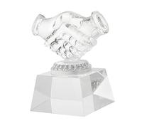 LOORGVEL Crystal Trophy Raindrop Shaped Trophy Prizes for Winners Crystals Decor Decorative Award Indoor Party Clear Transparent