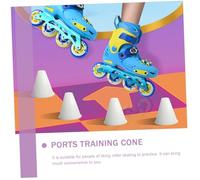 LOORGVEL Dark Outdoor Agility Training Cones for Adults PE Material Roller Skating Marker with Flat Stable Base Lightweight Sports Boundary and Obstacle Course Equipment
