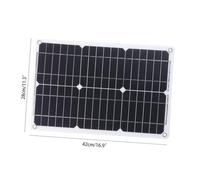 LOORGVEL Dc Solar Panel Kit with Charge Controller High-Efficiency Polycrystalline Battery Dual USB Ports for Yachts Rvs Boats Portable Solar Power Charging
