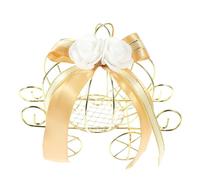 LOORGVEL Decorative Pumpkin Cart Candy Box Party Favor Wedding Gift Holder Small Kraft Sweets Container for Shower Birthday Celebration