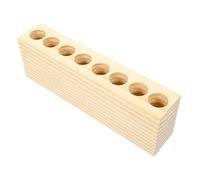 LOORGVEL Delicate 3 Pcs Lipstick Organizer Household Lipstick Rack Wood Multi-grid Design Lightweight Space-saving Decorative Stand for Dresser and Makeup Artist