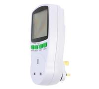 LOORGVEL Digital Power Socket Uk Plug Energy Usage Monitor with LCD Display Wide Measuring Range Environmental Material Easy Installation Portable Smart Energy Analyzer for Home and Office