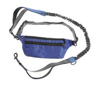 LOORGVEL Dog Leash with Reflective High-density Rope for Running and Walking Waist Band Design for Outdoor Dog Training and Hiking Adjustable Distance Control in Blue