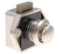 LOORGVEL Door Catch Push Button Latch Lock Stainless Steel Keyless Lock for Rv Cabinet Drawer Cupboard Use