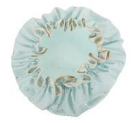 LOORGVEL Double Layer Thick Shower Cap for Women Large Reusable Bath Hair Bonnet with Elastic Band Spacious Fit for Long Hair Moisture Protection for Showers and Baths