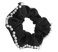 LOORGVEL Dual-sided Pearl Ties for Women Curly Hair Accessories Ponytail Holders Scrunchies Gentle Elastic for Daily Use