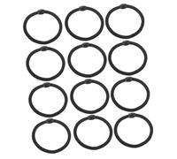 LOORGVEL Elastic Hair Ties 100Pcs 4.5Cm Black Nylon Hair Accessories for Women Comfortable Stretchy Minimalist Style Everyday Use