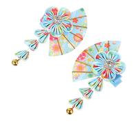LOORGVEL Elegant Bell Tassel Hair Clips for Women Unique Decorative Hairpins for Weddings Parties and Photo Props Lightweight Floral Design for Various Hairstyles Blue