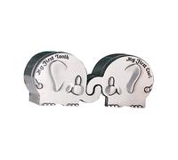 LOORGVEL Elephant Shape First Tooth and Curl Keepsake Box Zinc Alloy Newborn Gift Smooth Surface Memory Storage Silver Small