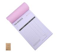 LOORGVEL English Tax Invoice Receipt Book 2-Part Duplicate Invoice Forms for Small Business Office Order Management 100 Pages Copy Receipt Pad for Business Record Keeping