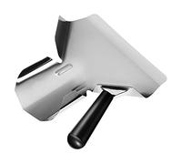 LOORGVEL Ergonomic Non Slip Handle Popcorn Scoop Stainless Steel Food Dispenser for Chips Candy Ice Cubes Lightweight Multi Purpose Serving Spoon for Kitchen Party Use