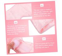 LOORGVEL Eye Shade Mask Pink Full Coverage Noise Reducing Sleep Blindfold for Travel and Relaxation Soft Comfortable Eye for Light Sensitivity and Rest