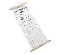 LOORGVEL Eye Testing Chart Wall Hanging Canvas Visual Acuity Chart for Kindergarten School Eye Exam Reliable and Easy to Use Visual Testing Tool
