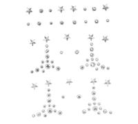 LOORGVEL Face Gems Stickers Tear Drop Pearl Body Jewels Self-adhesive Eye Face Decals for Festival Makeup and Party Decoration