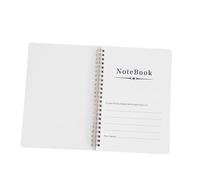 LOORGVEL Floral Hardback Notebook with Spiral Binding No Bleed Lined Pages for Smooth Writing Portable Daily and Weekly Planner with Elastic Closure for Checklists and Creative Note Taking