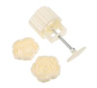 LOORGVEL Flower Shaped Cake Molds with Embossing Machine Non-Sticky DIY Baking Tools for Home Use Rapid Prototyping Design Easy Operation Spring-Loaded Crafting for Lovely Desserts