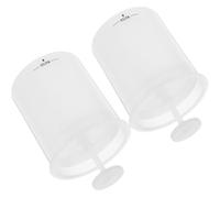 LOORGVEL Foam Cups 2Pcs Portable Facial Bubble Maker Deep Cleansing Plastic Foaming Cup for Home Skincare Routine