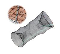 LOORGVEL Foldable Bait Cast Mesh Trap Net with Floating and Hand Rope Portable Fishing Net for Crayfish Shrimp Crab Lobster Minnow Steel Wire Support Easy Telescopic Use Suitable for