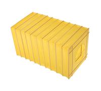 LOORGVEL Foldable Yellow Paper Lantern Bamboo Lampshade Rectangular Japanese Hanging Ceiling Decor Soft Light Diffuser Indoor Outdoor Asian Decoration