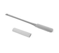 LOORGVEL Foot Cleaning Brush Long Handle for Shower Soft Rubber Exfoliating Toe Scrubber for Dead Skin Removal Between The Toes Scrubber for Tub Cleanliness