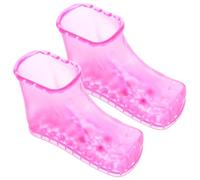 LOORGVEL Foot Soaking Shoes Pedicure Tub Dual Purpose Foot Bath Basin for Home Use Family Friendly Soaker for Relaxing Spa and Washing Pink Small