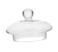 LOORGVEL Glass Teapot Lid Replacement Cover for Tea Pot Accessory Prevents Spills Smooth Edges Decorative Kettle Cover for Home Party Camping Use