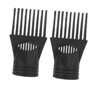 LOORGVEL Hair Dryer Diffuser Attachment Comb 2pcs Black Blow Dryer Nozzle Replacement Attachment Suitable for Home and Salon Use