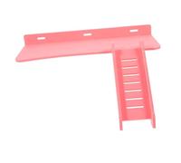 LOORGVEL Hamster Platform with Ladder and Ramp for Small Animals Bite-resistant and Wear-resistant Playground Suitable for Hamsters Gerbils and Chinchillas Pet Cage Accessory for Physical