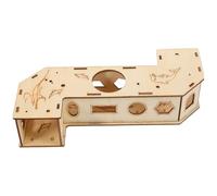 LOORGVEL Hamster Tunnel Hideout Multi-functional Two-way Tube Pet for Rats Guinea Pigs Animal Play Accessory Easy to Clean Chew-resistant