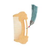 LOORGVEL Handcrafted Pure Boxwood Comb with Ruyi Lock Fine Tooth Design for Gentle Scalp Massage Hair Care and Beard Grooming Wooden Comb for Women Hair and Beard Maintenance